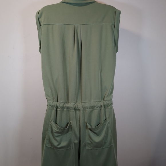 Lou & Grey Women's Olive Green Sleeveless Shorts Romper, Size M - Picture 4 of 9